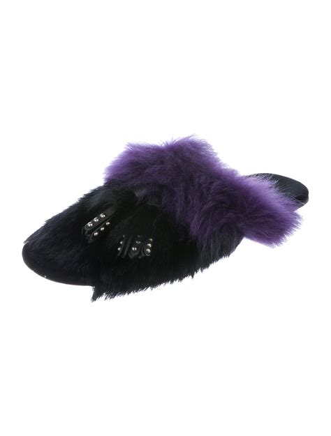 prada fur mules